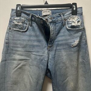 Agolde Light Blue Distressed Jeans
